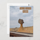 台北台湾の江劉ジオパークのクイーンズヘッド ポストカード (正面/裏面)