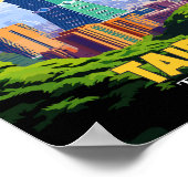 台北台湾旅行アートヴィンテージイラストレーション ポスター (角)