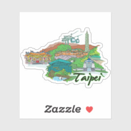 台北封印シール丸フラグのラップトップ帳… シール