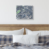 台北市台湾地図 キャンバスプリント (インサイチュ (寝室))