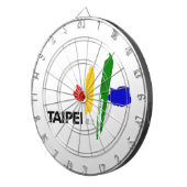台北市国旗（台湾） ダーツボード (正面右)