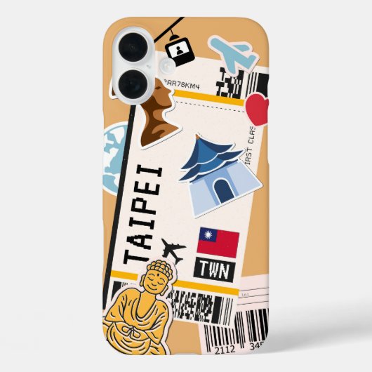 台北搭乗券アドベンチャー携帯ケース Case-Mate iPhoneケース (裏面)