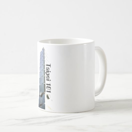 台北101建物旅行土産 コーヒーマグカップ (正面右)