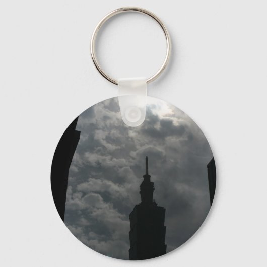 台北101建物、台北市、台湾 キーホルダー (正面)