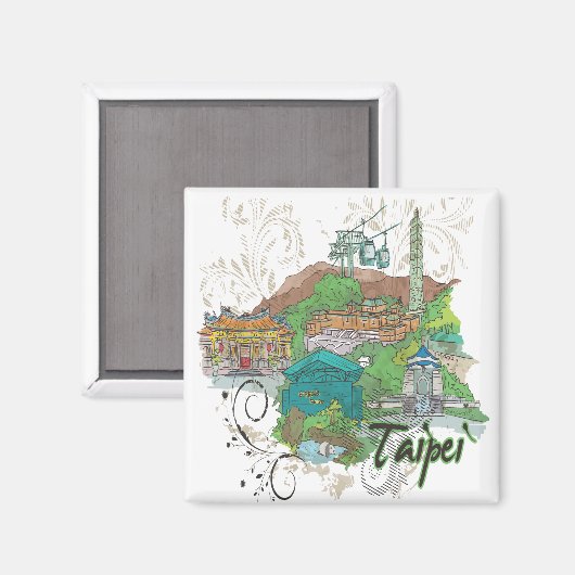 台北 マグネット (正面/裏面)