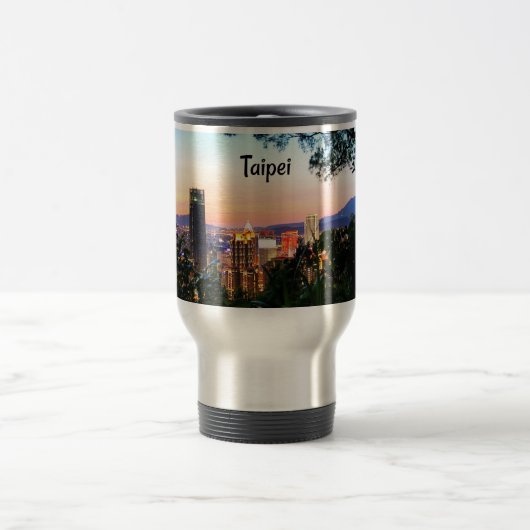 台北、台湾の街並み写真 トラベルマグ (中央)
