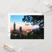 台北，台湾 カード (正面/裏面インサイチュ)