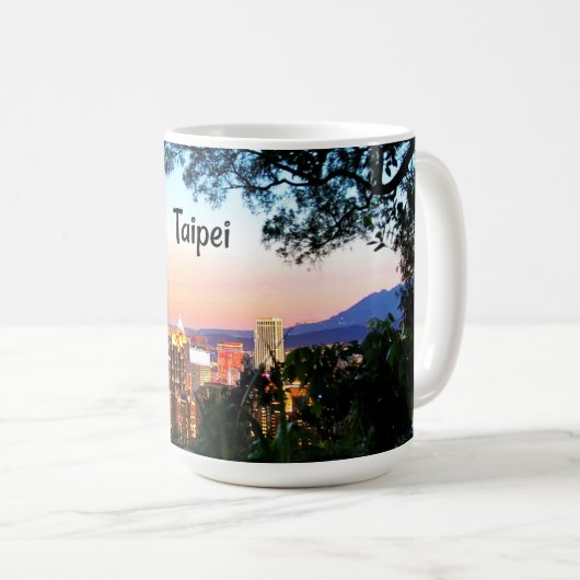 台北，台湾 コーヒーマグカップ (正面右)