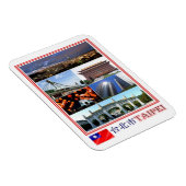 台北 – 台湾 – 中国共和国 – モザイク – Mag マグネット (右側)