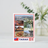 台南 – 台湾 – 中国共和国 – モザイク –  ポストカード (スタンド正面)