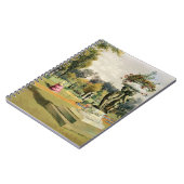 台地の庭、Woburnの大修道院(chromolitho) ノートブック (左側)