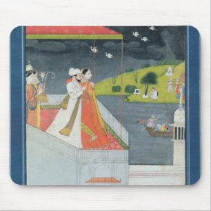 台地の恋人、c.1780-1800 マウスパッド