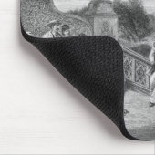 台地の眺め、セントラル・パーク1872年 マウスパッド (コーナー)