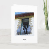 "台地、タスカニー"の挨拶状 カード (裏面)