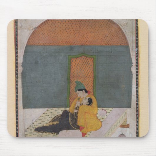 台地、Garhwal、c.1780-1800の恋人 マウスパッド (正面)