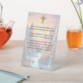 台座に描かれた児童の就寝祈りの言葉 台座サイン (インサイチュ)