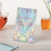 台座に描かれた児童の就寝祈りの言葉 台座サイン (インサイチュ)