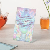 台座に描かれた児童の就寝祈りの言葉 台座サイン (インサイチュ)