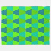 台形カッコいい フリースブランケット (正面(横))