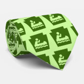 台形ボート-タイw/Lightの背景 ネクタイ (ロール)