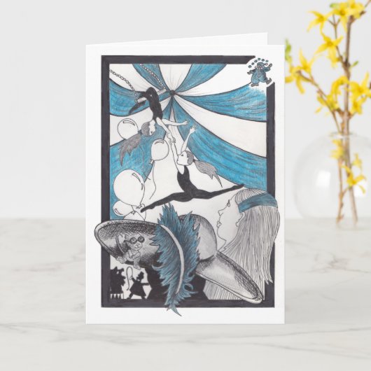 台形誕生日 カード (黄色い花)