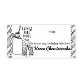 台所からの焼けるクリスマスのクッキーを搾り出して下さい セルフインキングスタンプ (デザイン)