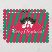 台所からクリスマスのスプーンを測定する シーズンカード (正面/裏面)