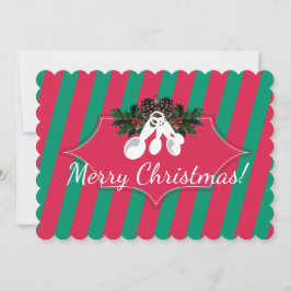 台所からクリスマスのスプーンを測定する シーズンカード