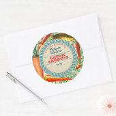 台所からパーソナライズされたのニンジン缶詰 ラウンドシール (封筒)