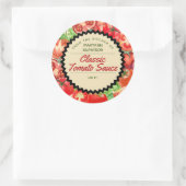 台所からパーソナライズされたトマトを缶詰にする ラウンドシール (バッグ)