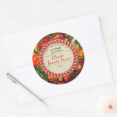 台所からパーソナライズされたトマトを缶詰にする ラウンドシール (封筒)