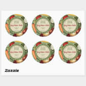 台所からパーソナライズされた野菜を缶詰にする ラウンドシール (シート)