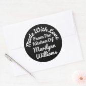 台所から愛で作られる ラウンドシール (封筒)