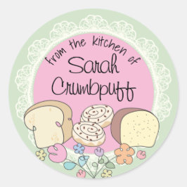 台所から転がのパンのシナモン ラウンドシール