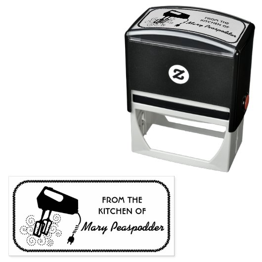 台所から電気ミキサベーキング料理 セルフインキングスタンプ (インサイチュ)