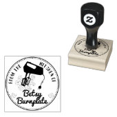 台所から電気ミキサベーキング料理 ラバースタンプ (押印)