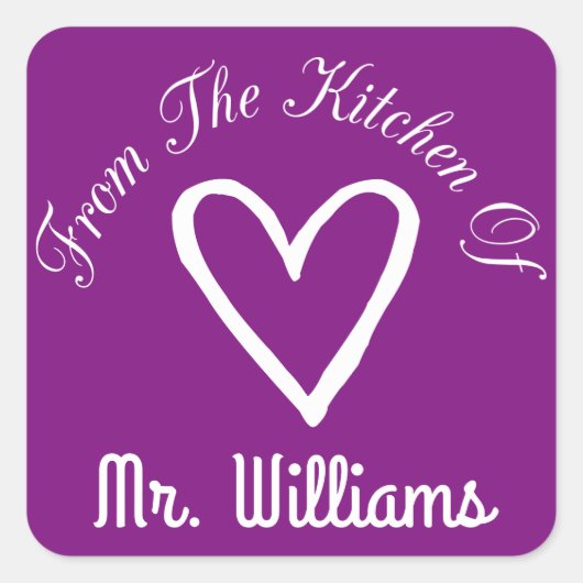 台所から スクエアシール (正面)