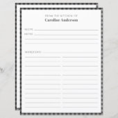 台所から |ブラックグレープレイドレシピページ (正面/裏面)