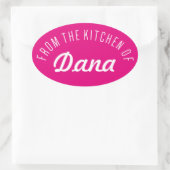 台所から 楕円形シール (バッグ)