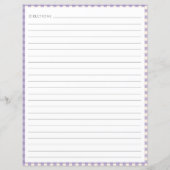 台所から |薄紫プレイドレシピページ (裏面)