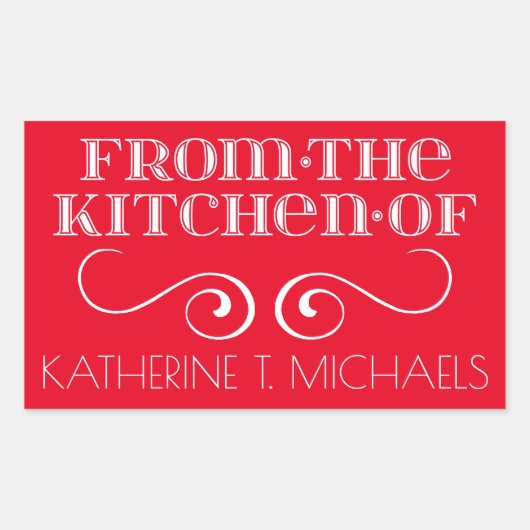 台所から 長方形シール (正面)