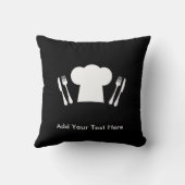 台所かレストランを調理する愛 クッション (裏面)