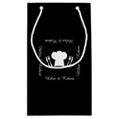 台所かレストランを調理する愛 スモールペーパーバッグ (裏面)