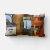 台所での洗濯物の乾燥 ランバークッション (裏面)