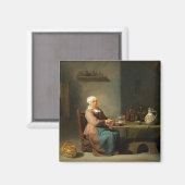 台所にいる女性 マグネット (正面/裏面)