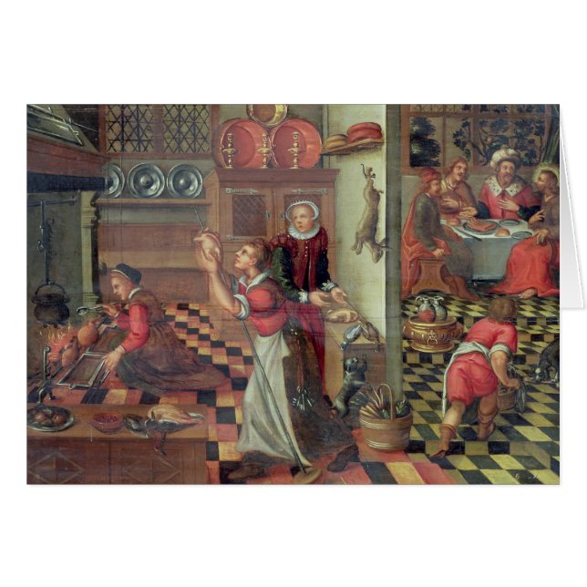 台所のインテリア、Emmausの夕食 (正面横)