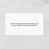 台所のカウンターを掃除するメイド | スプレーロゴ 名刺 (裏面)