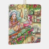 台所の小型シェフ セラミックオーナメント (右)