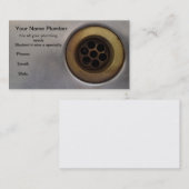 台所の流しの終わりの完全な上りの下水管の鉛管工! 名刺 (正面/裏面)