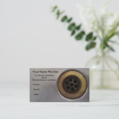 台所の流しの終わりの完全な上りの下水管の鉛管工! 名刺 (スタンド正面)